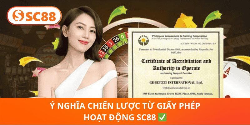 Ý Nghĩa Chiến Lược Từ Giấy Phép Hoạt Động sc88 ✅